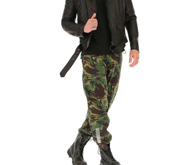 Men's Off-White Camouflage 9 Cargo Black Pants OMCA068S188140089900