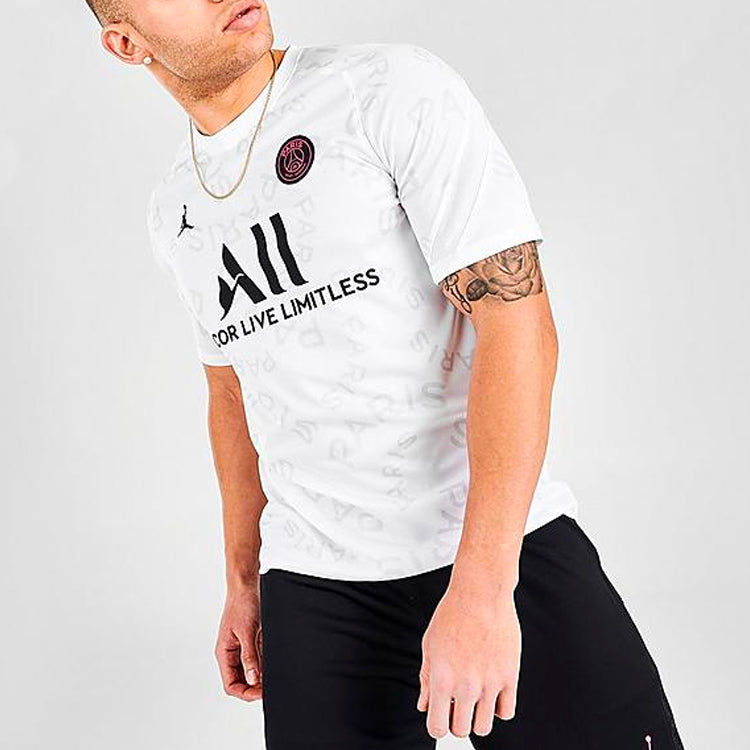 Air Jordan Paris Saint-Germain 20/21 Training Jersey 'White' CW9489-101
