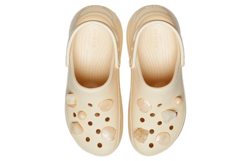 (WMNS) Crocs Mega Crush Shells and Pearls Clog 'Beige' 209287-001