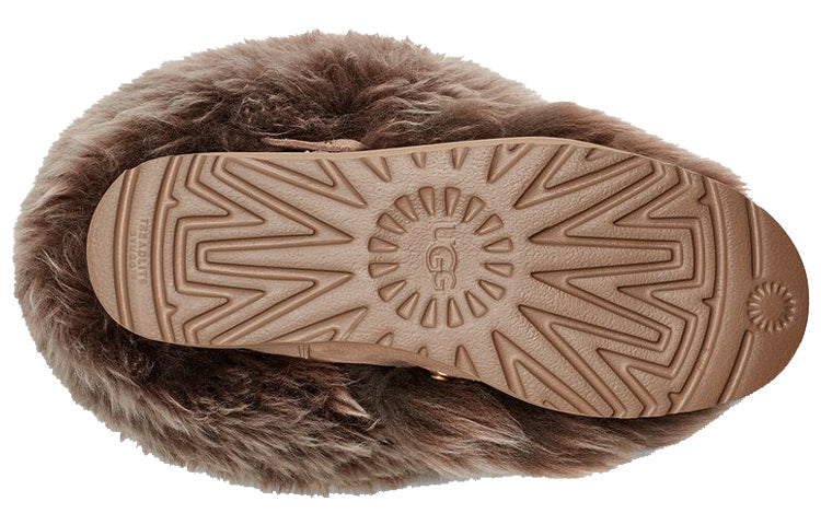 (WMNS) UGG Classic Posh Mini Fur 'Brown' 1123531-BCHW