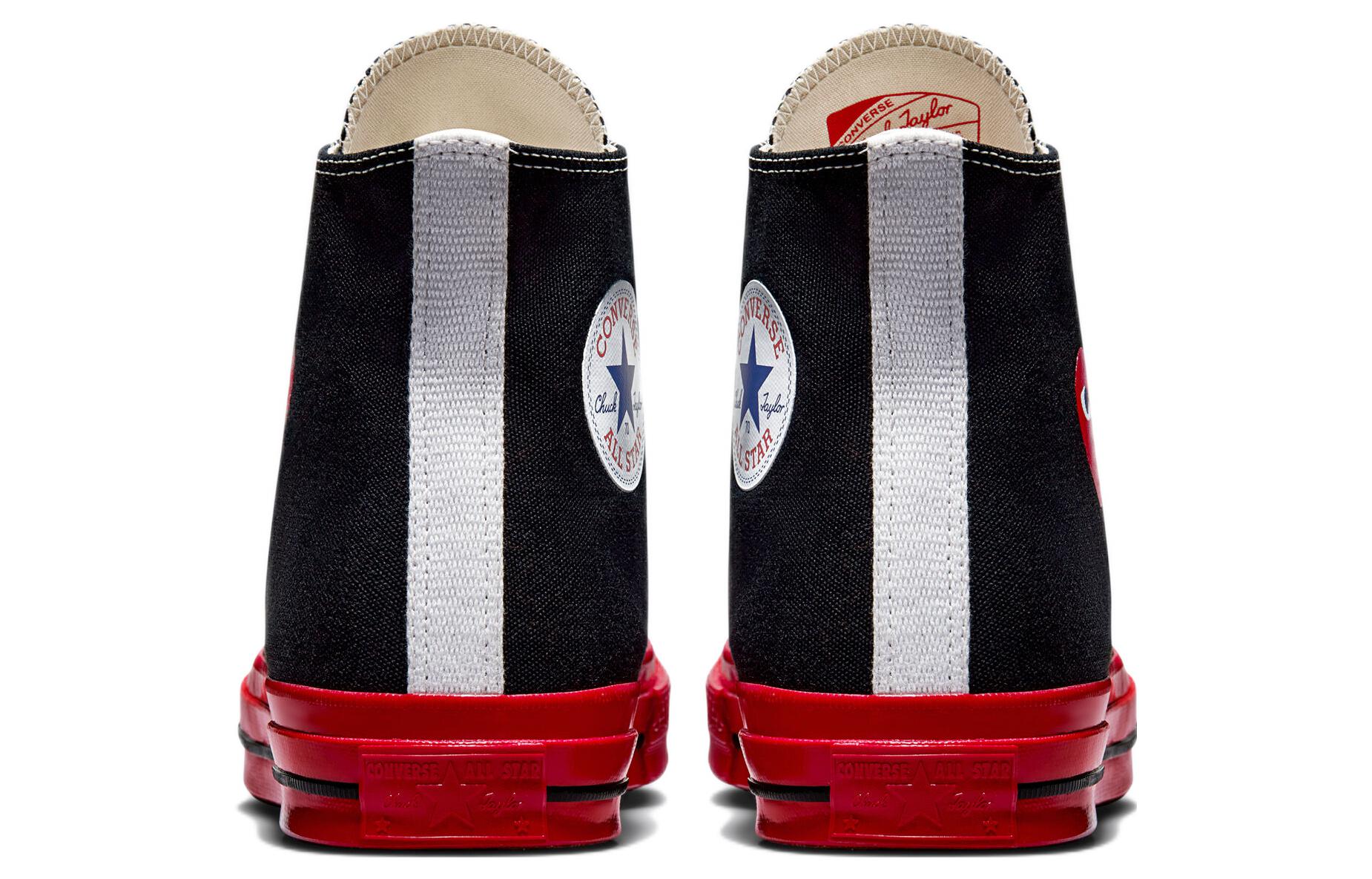 Converse x COMME des GARCONS PLAY Chuck 70 High 'Black Red' A01793C