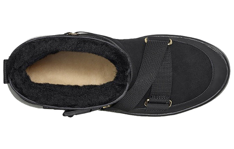 (WMNS) UGG Classic Boom Buckle Snow boots Black 1104616-BLK