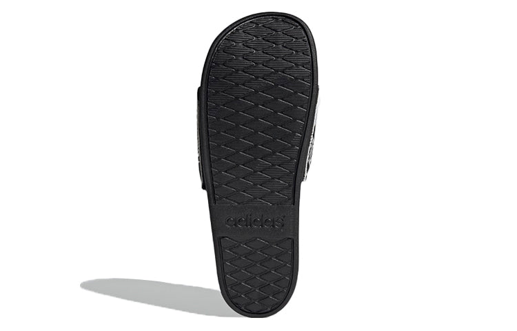adidas Adilette Comfort Slide 'All Over Logos - Black' FZ1750