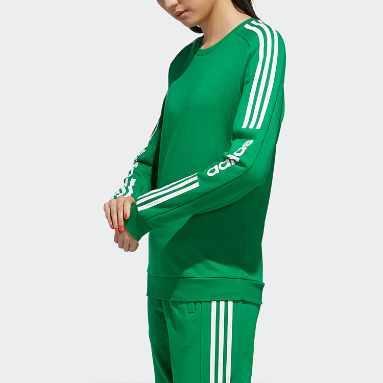 (WMNS) adidas neo Round-Neck Sweatshirt Green GD1636