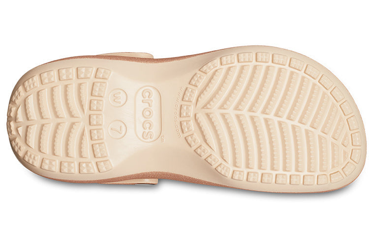 (WMNS) Crocs Classic Glitter Clogs 'Orange' 207241-2DS