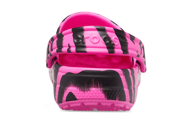(GS) Crocs Classic Out of This World Clogs 'Electric Pink Black' 206739-6QS