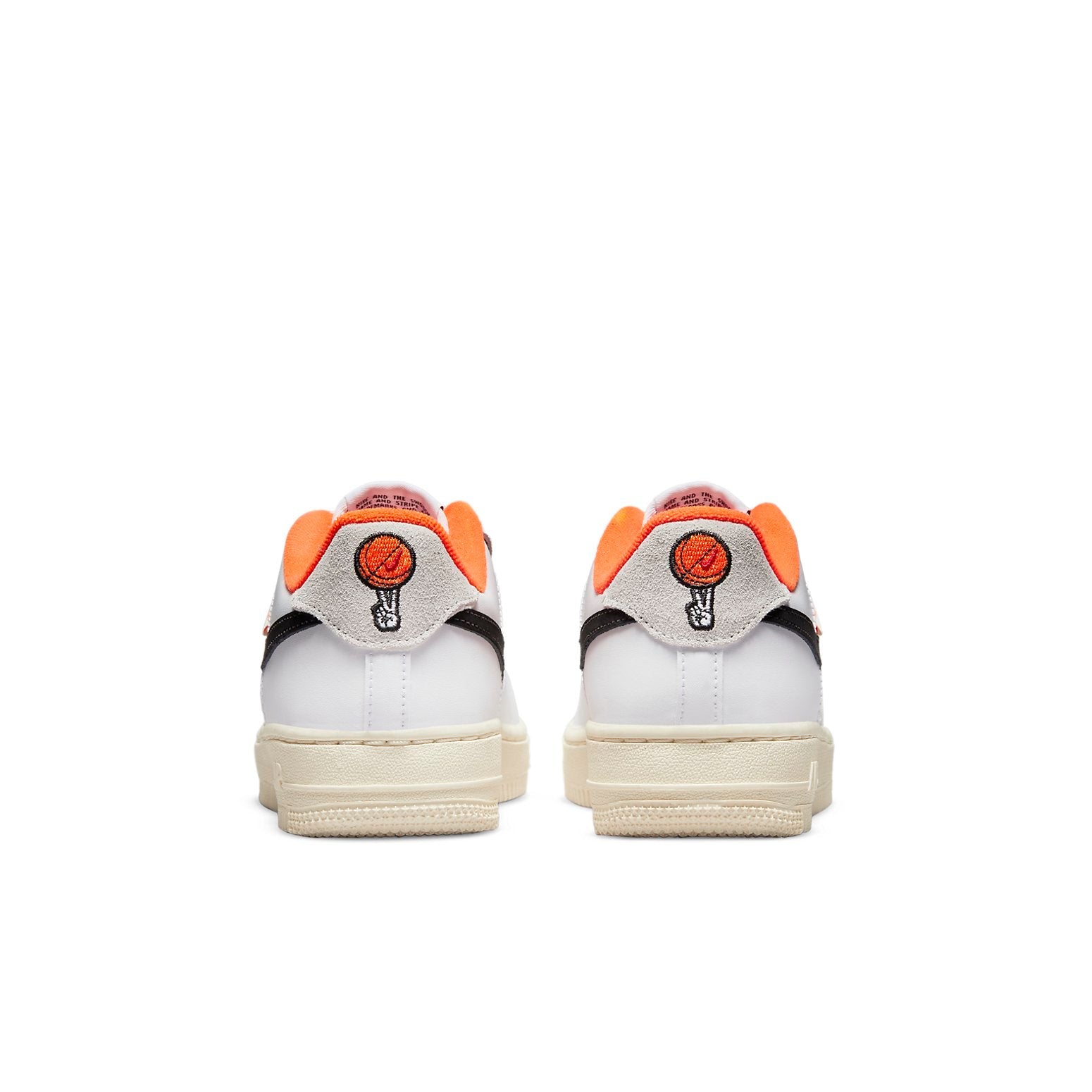 (GS) Nike Air Force 1 Low LV8 'Hoops Pack - White Total Orange' DX3361-100