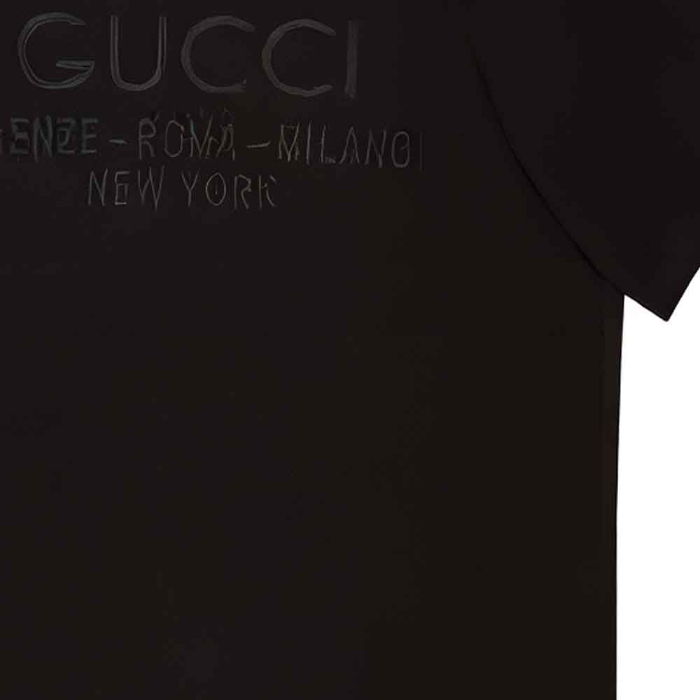 Gucci Cotton Jersey T-Shirt 'Black' 616036XJFZA1000