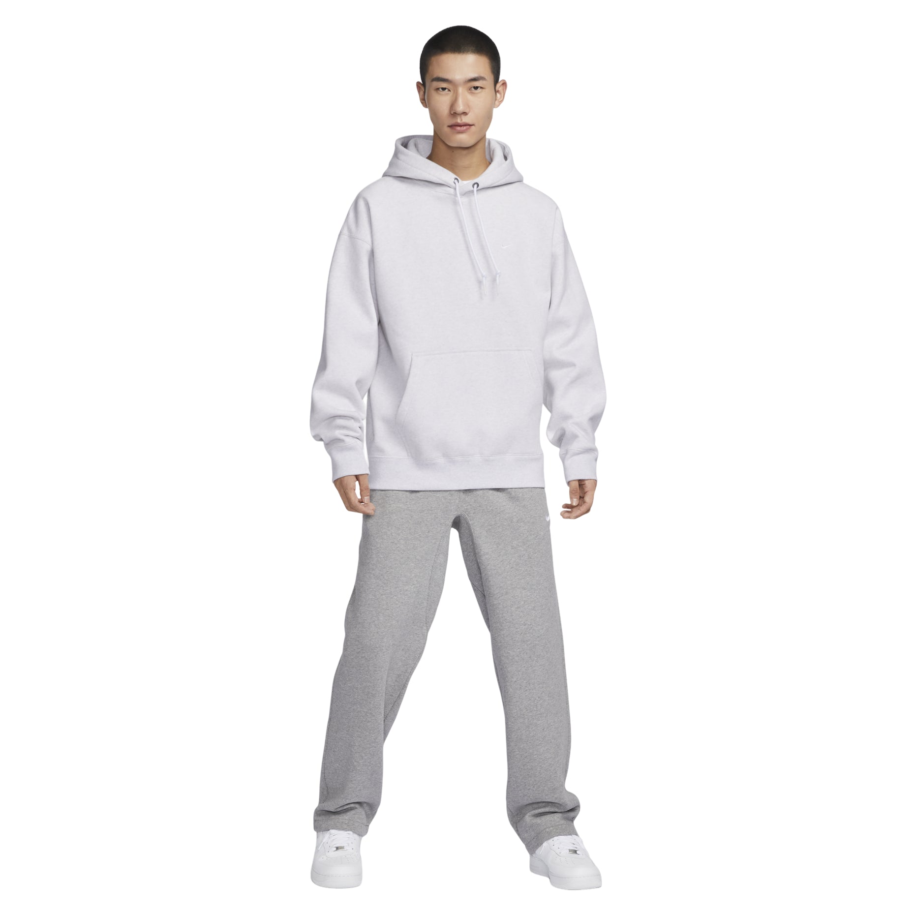 Nike Solo Swoosh Fleece Pullover Hoodie 'White' DX1356-051