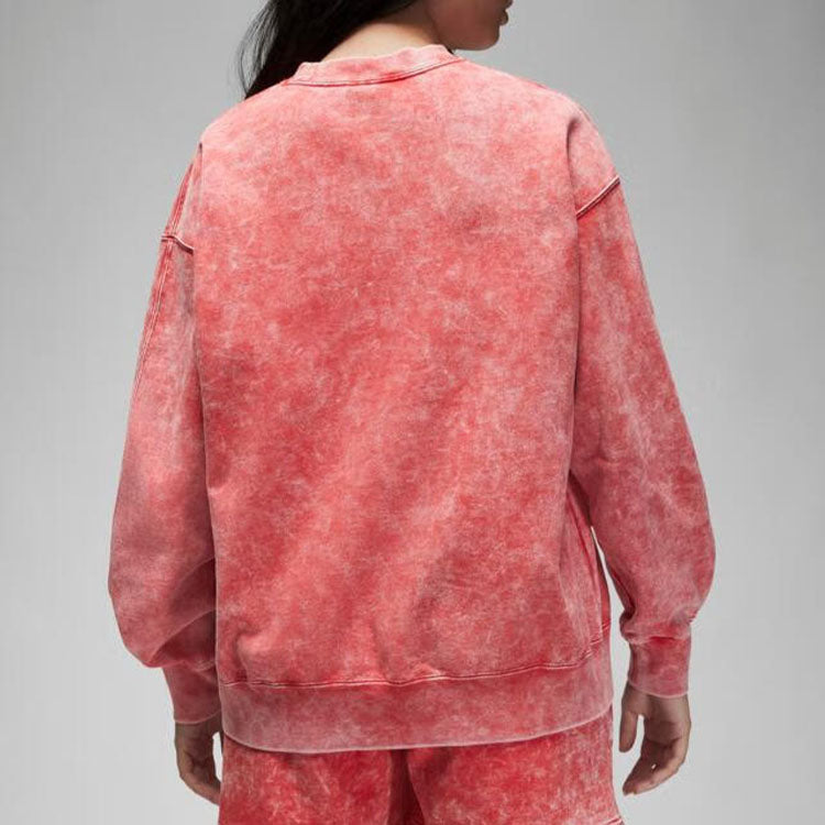 (WMNS) Air Jordan Flight Oversize Fleece Sweatshirt 'Red' DQ4602-605