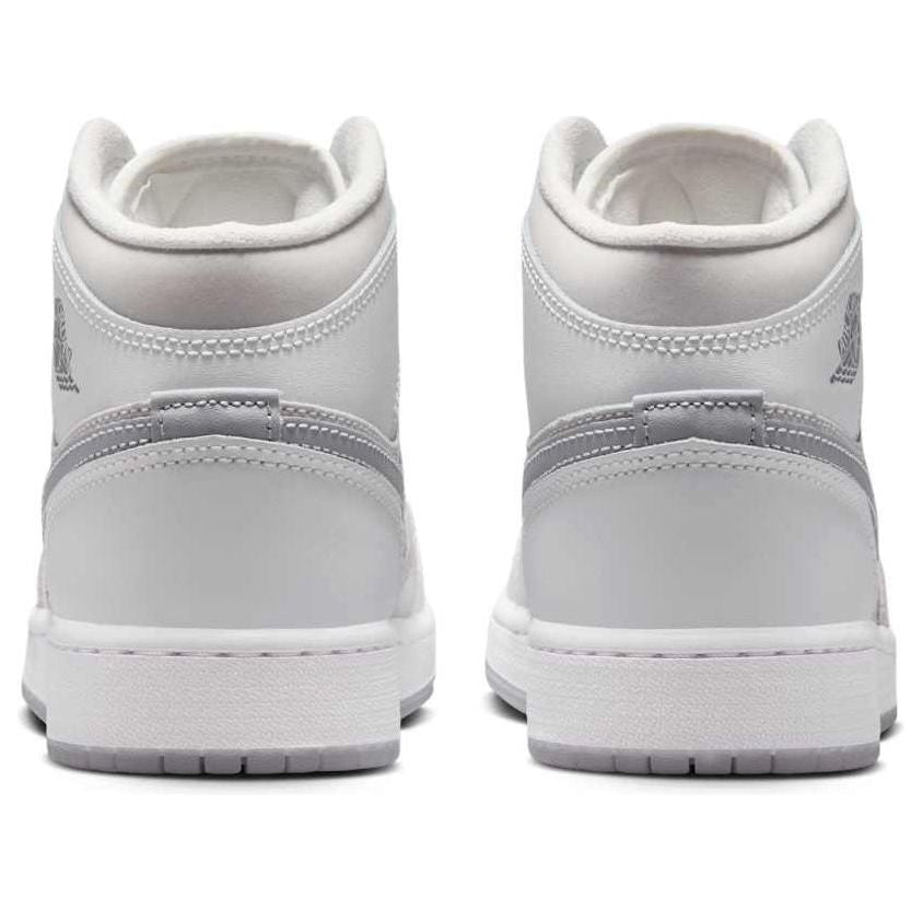 (GS) Air Jordan 1 Mid SE 'Summit White Metallic Silver' HQ3600-121