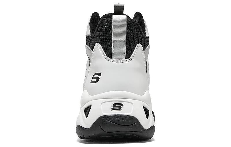 (WMNS) Skechers D'Lites Sneaker 'White Grey Black' 168014-WBK