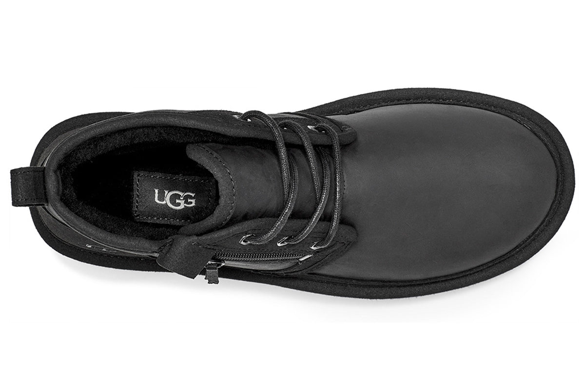 UGG Neumel Zip Fleece Lined Snow Boots Black 1103883-BTNL
