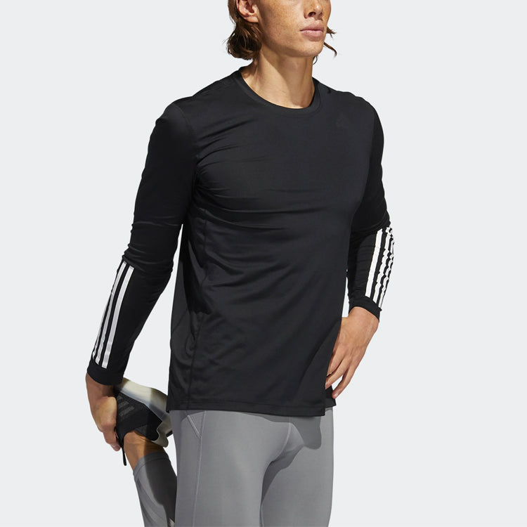adidas Training Sports Round Neck Long Sleeves Black GL0459