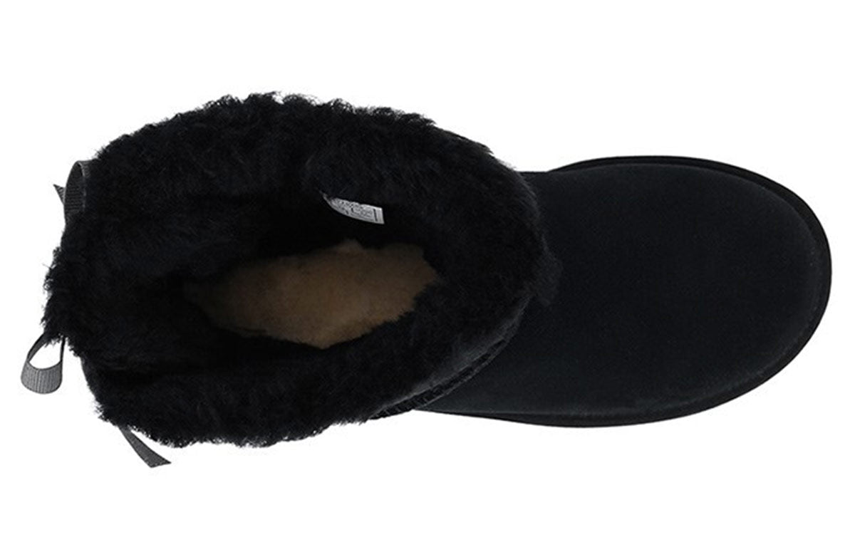 (WMNS) UGG Mini Continuity Bow Fleece Lined Black 1110705-BLK