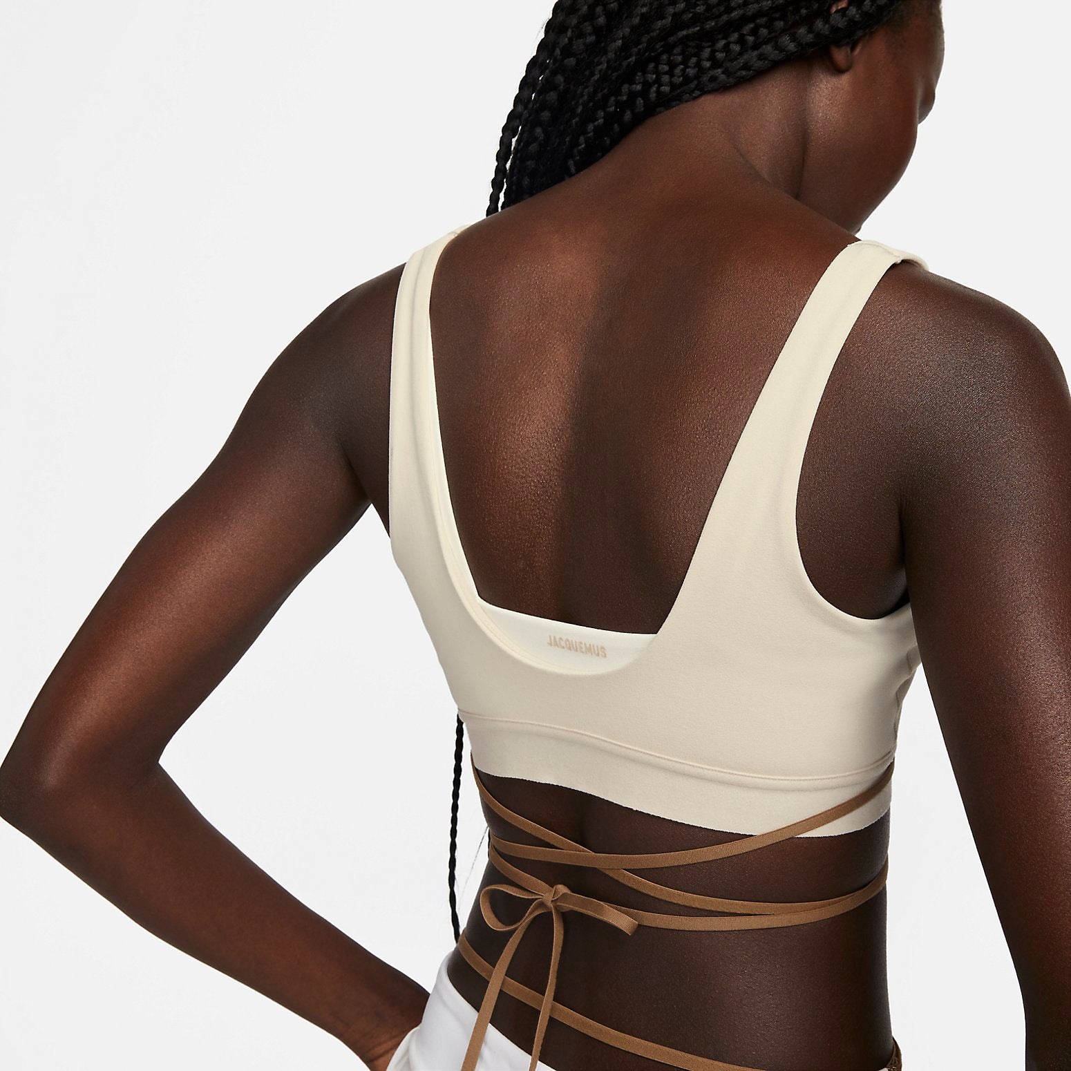 (WMNS) Nike x Jacquemus La Brassiere Bra 'Off White' DN3227-219
