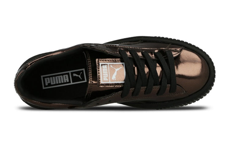 (WMNS) PUMA Basket Platform 'Metallic Bronze' 362339-03