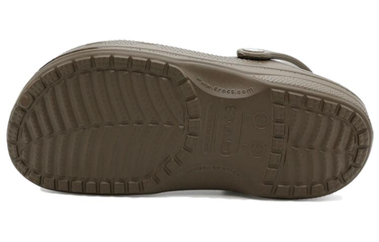 Crocs Classic Lined Clogs 'Walnut Oatmeal' 1624428A