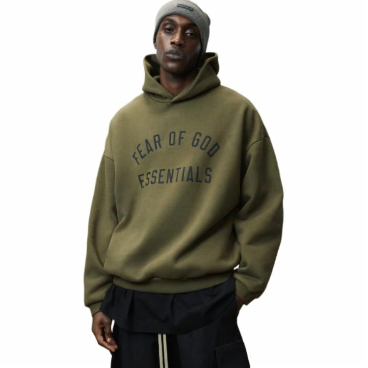 Fear of God Essentials Fleece Hoodie 'Olive' 192BT246254F