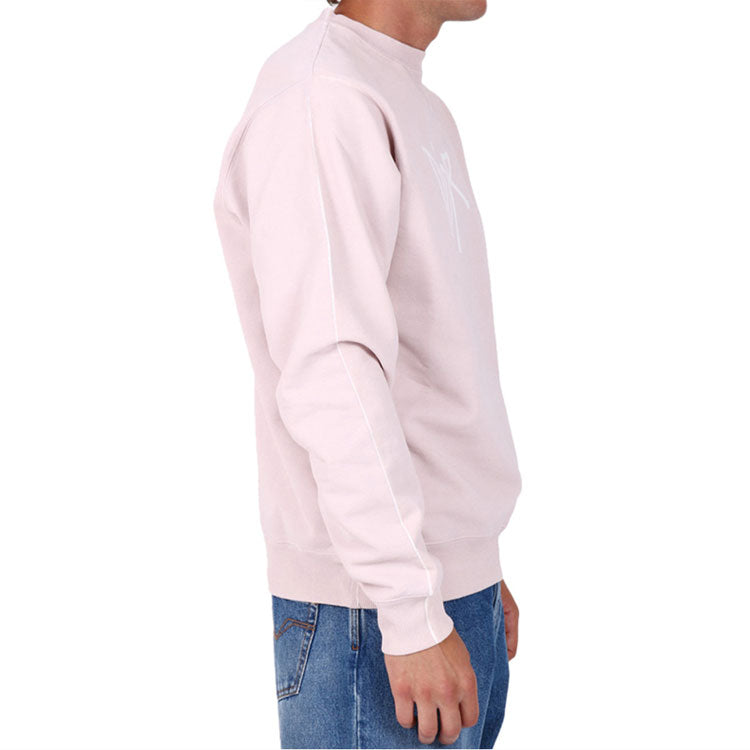 DIOR And Shawn Stussy Oversized Logo Print Sweatshirt For Men Pink 033J604B0531-C400