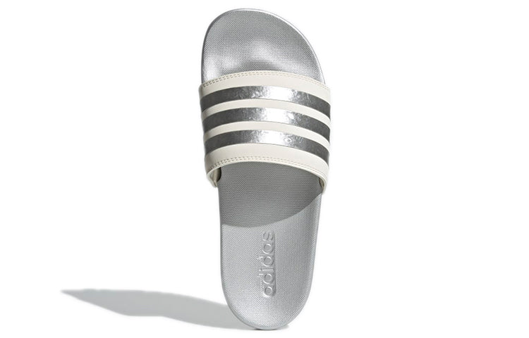 (WMNS) adidas Adilette Comfort Slide 'White Matte Silver' GW8746