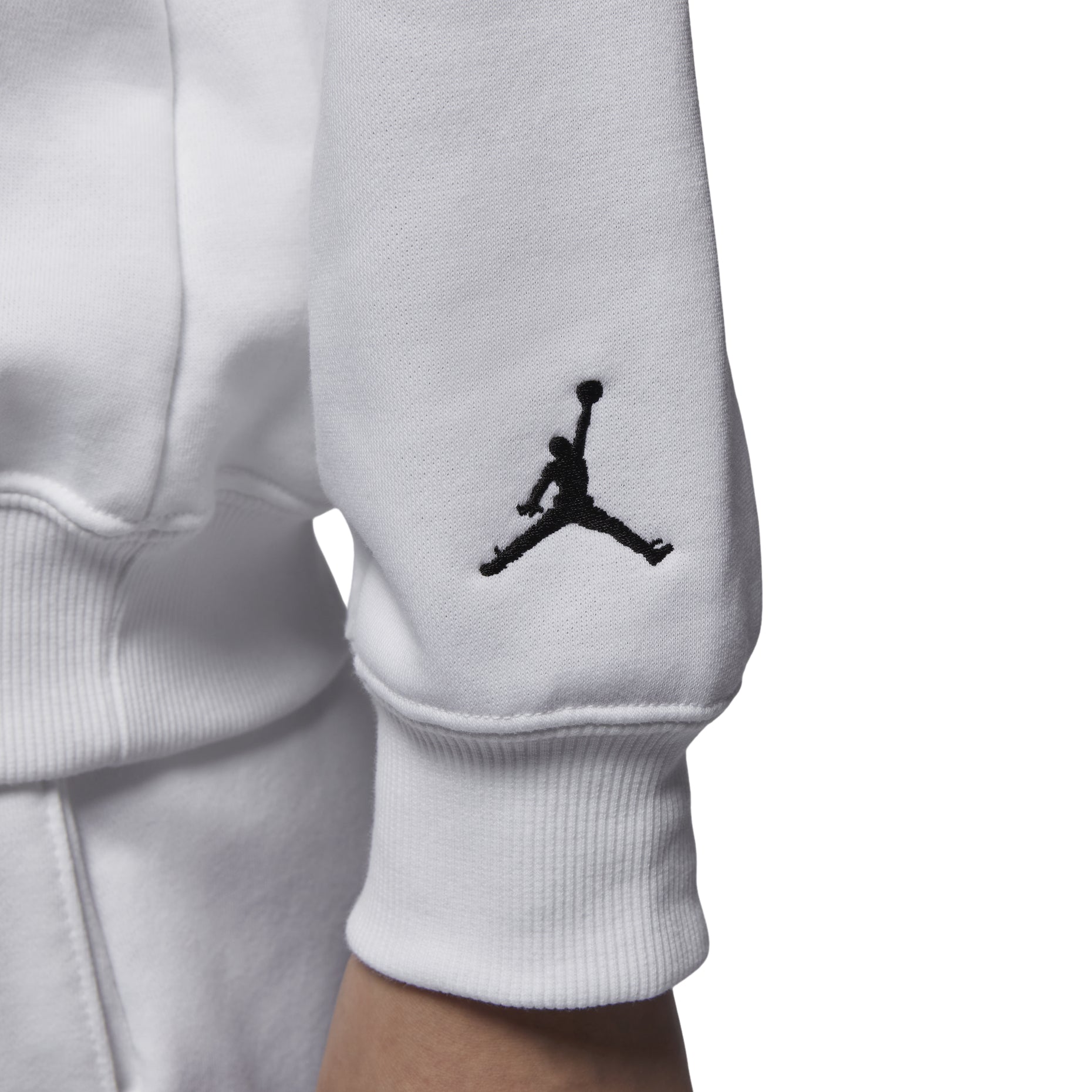 (WMNS) Air Jordan Brooklyn Fleece Crew Neck Sweatshirt Asia Sizing 'White' HV9371-100