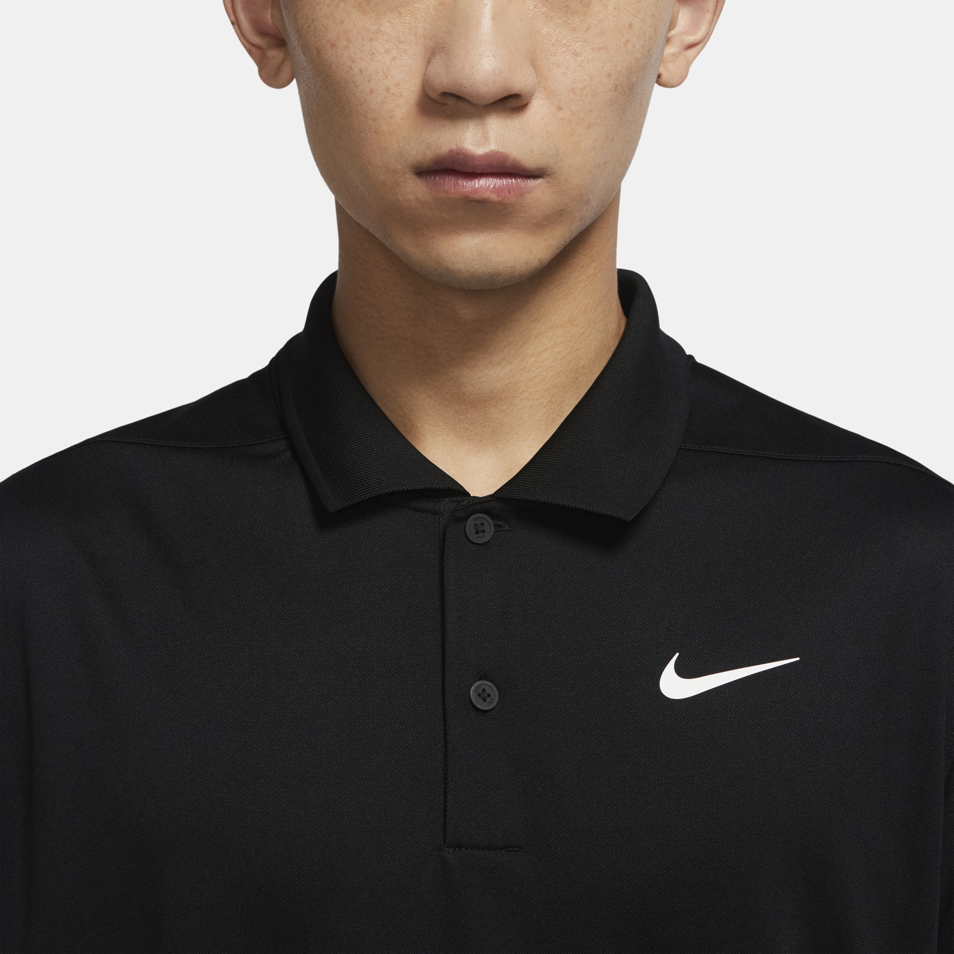 Nike Dri-FIT Victory Solid Color Logo Printing Quick Dry Breathable Short Sleeve Polo Shirt Black DH0823-010