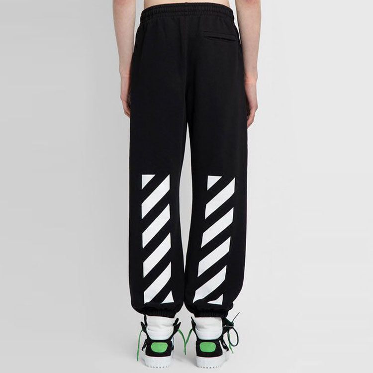 Men's Off-White SS22 Solid Color Casual Pants/Trousers Black OMCH029C99FLE0021001