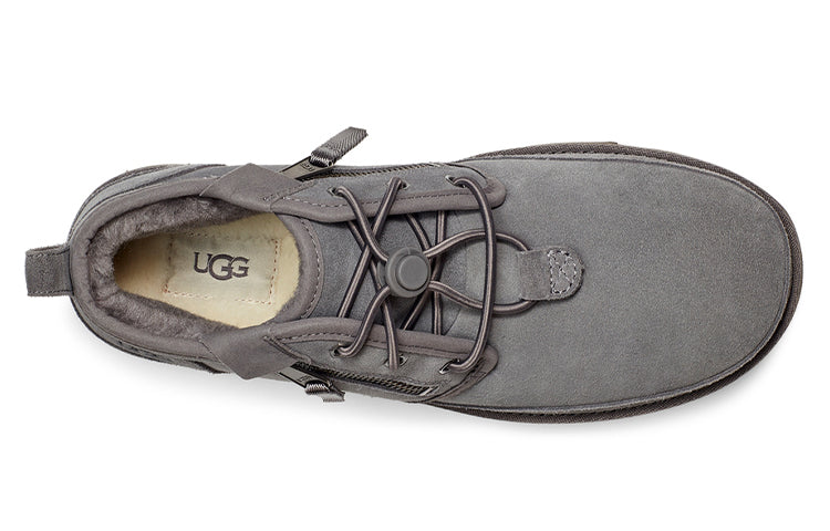 UGG Neumel Adaptive Double Zipper Snow Boots Gray 1118710-CHRC