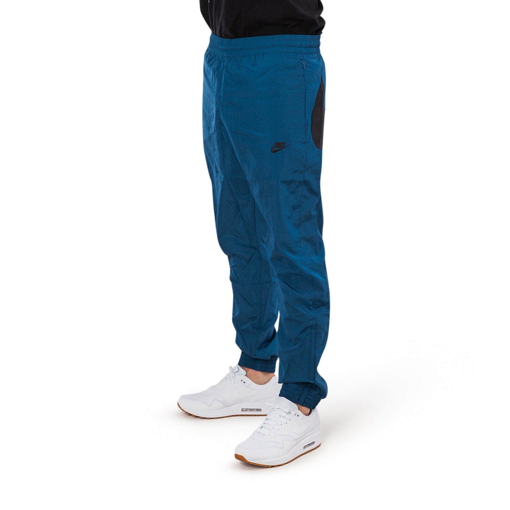 Nike Sportswear NSW Swoosh Woven Pant Zipper Pocket Bundle Feet Sports Pants Blue AJ2300-474