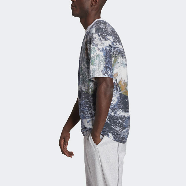 adidas originals Casual Printing Gym Round Neck Sports Short Sleeve Multi-Color GD9276
