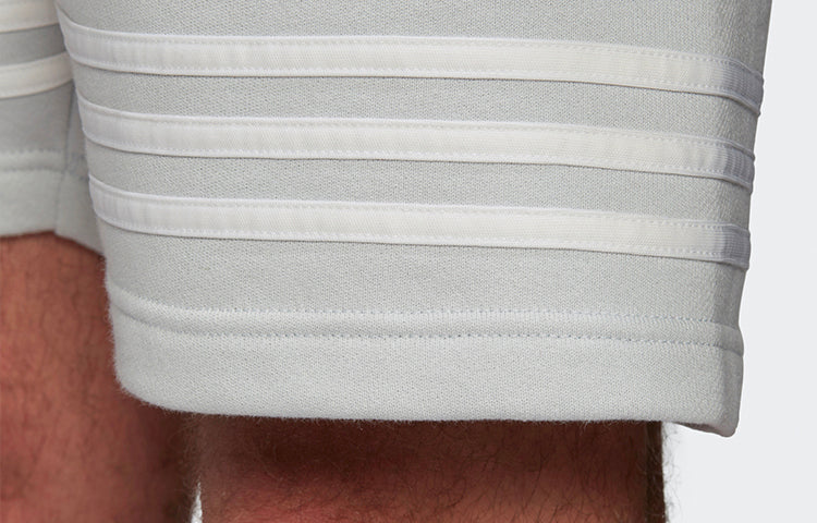 adidas originals Outline Short Hollow Out Logo Sports Shorts light grey FM3882
