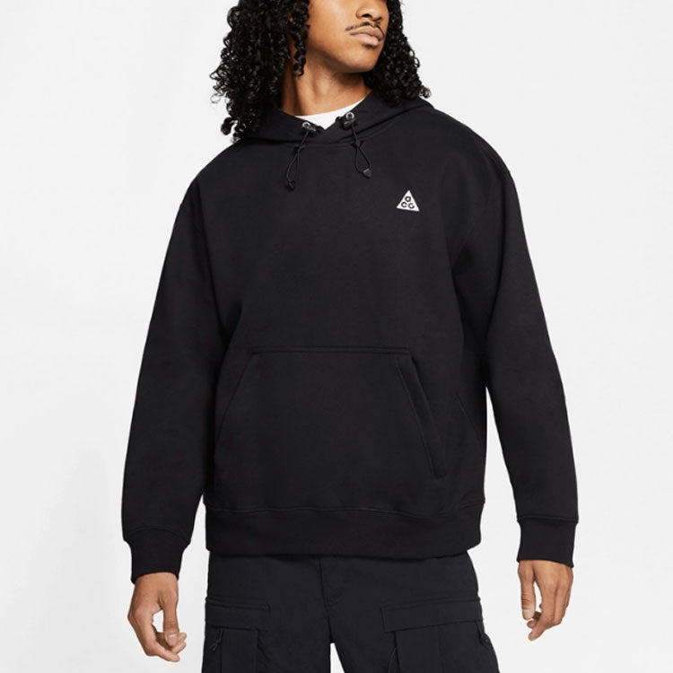 Nike ACG Casual Embroidered Logo hooded Pullover Long Sleeves Black CW4490-013