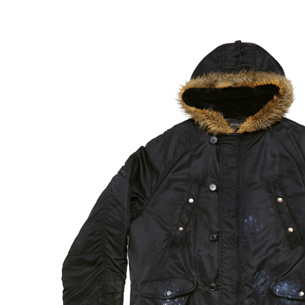 Balenciaga Military Parka 'Black' 751730TMO131000