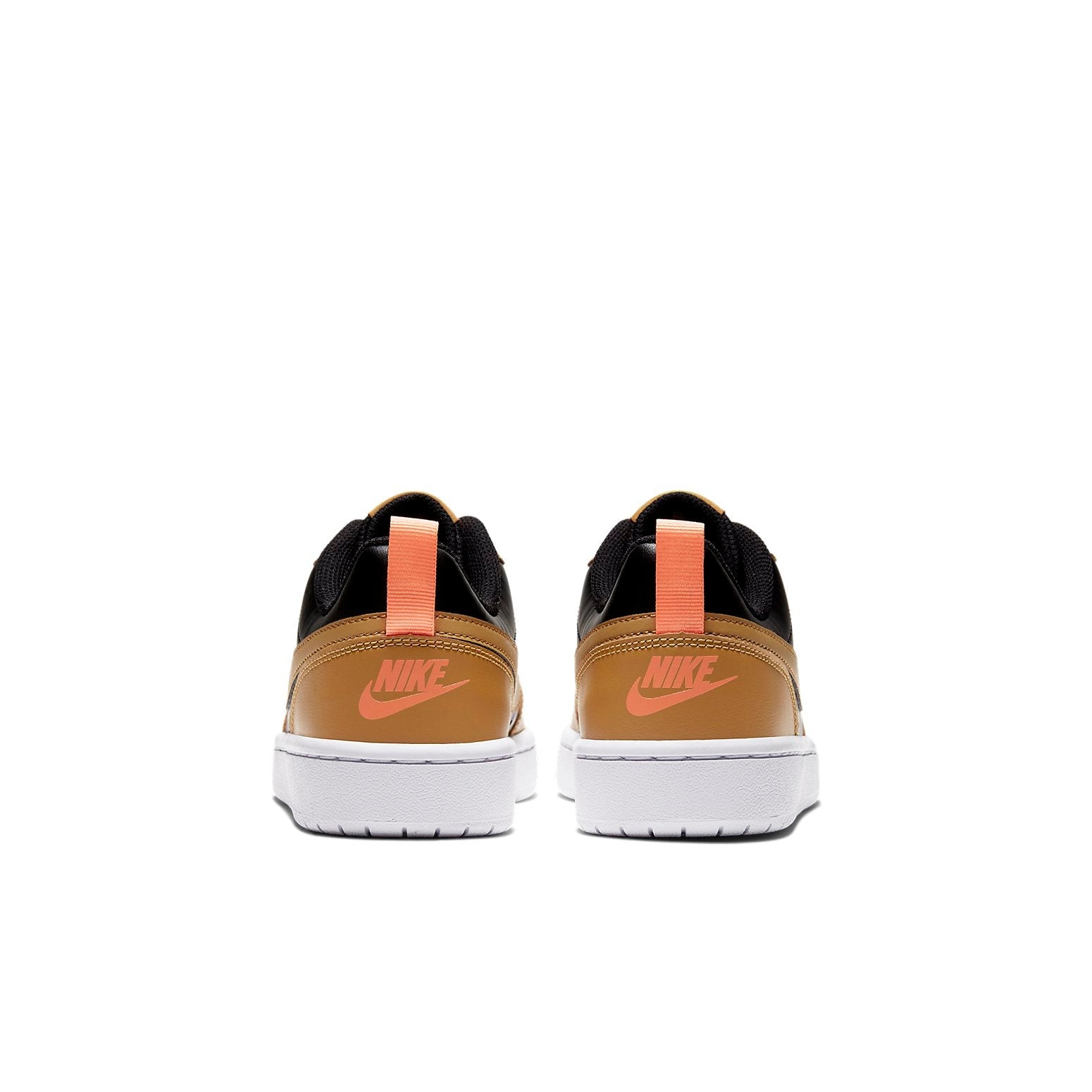 (GS) Nike Court Borough Low 2 'Black Orange White' BQ5448-004