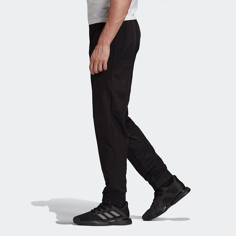 adidas Tennis Pant Casual Sports Bundle Feet Long Pants Black FK0800