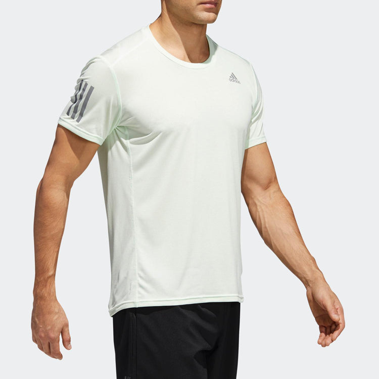 adidas Rs Cooler Ss M Running Sports Short Sleeve Green CE7265