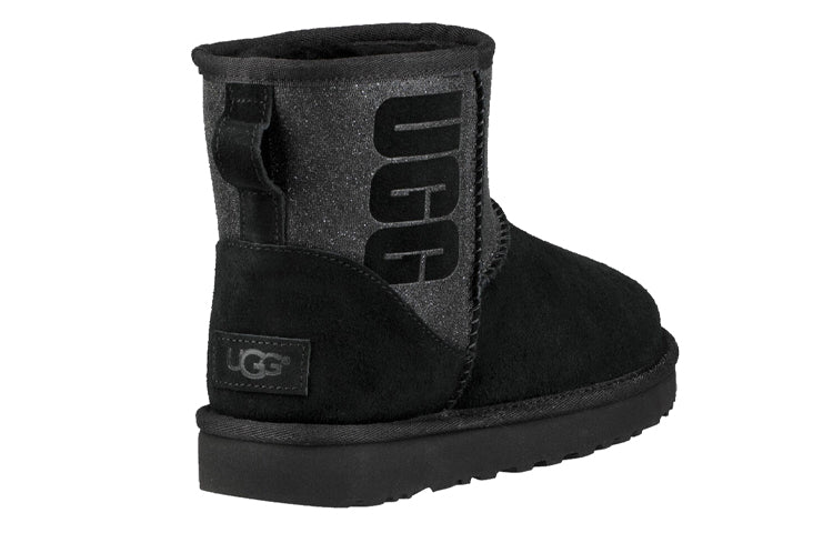 (WMNS) UGG Classic Mini sparkle 1098452-BLK