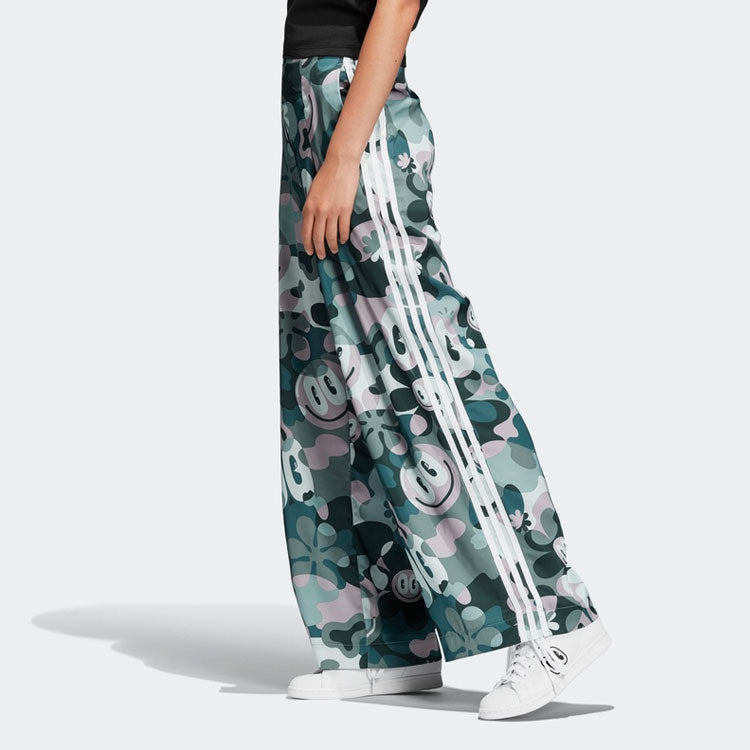(WMNS) adidas x Hattie Stewar Loose-Fit Printing Pants 'Green' DV2670