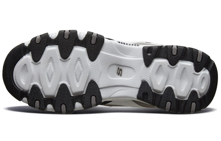 (WMNS) Skechers D'Lites 2.0 High-Top Running Shoes Black/White 88888382-BKW