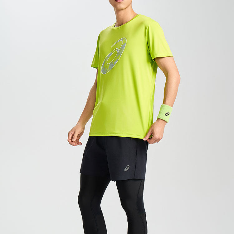 ASICS Short Sleeve Running Top 'Lime Zest' 2011D076-300