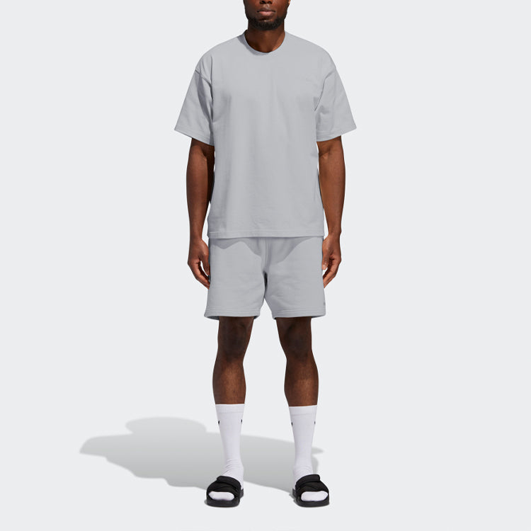 adidas x Pharrell Basics Short-sleeved Embroidered T-Shirt 'Grey' GM1959