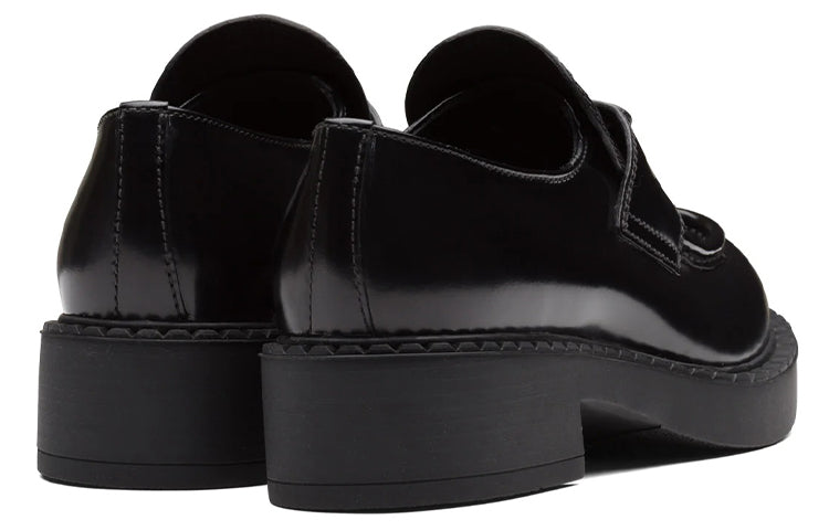 (WMNS) PRADA Leather Loafers 'Black' 1D246M_055_F0002_F_050