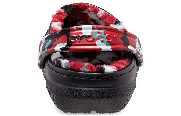 Crocs Classic Lined Camo Clog 'Black & Red' 208047-063