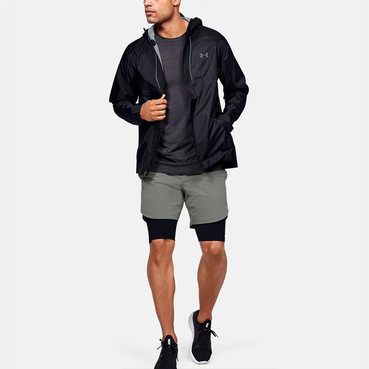 Men's Under Armour Cloudburst Shell Training Sports Jacket Black 1350950-001