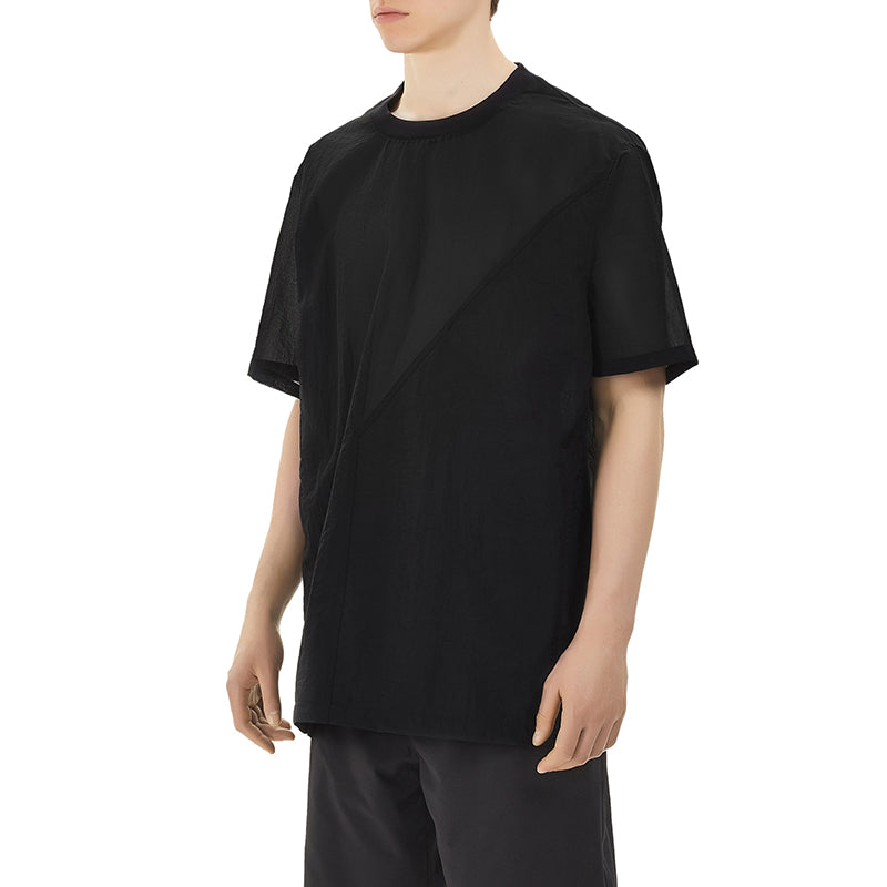 Men's Y-3 Round Neck Pullover Short Sleeve Sports Black T-Shirt FN5726