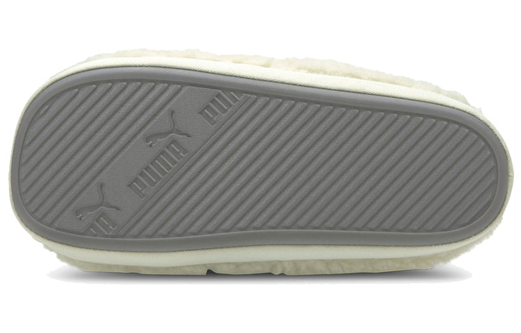 PUMA Scuff Sherpa Slippers 'Whisper White' 384943-01
