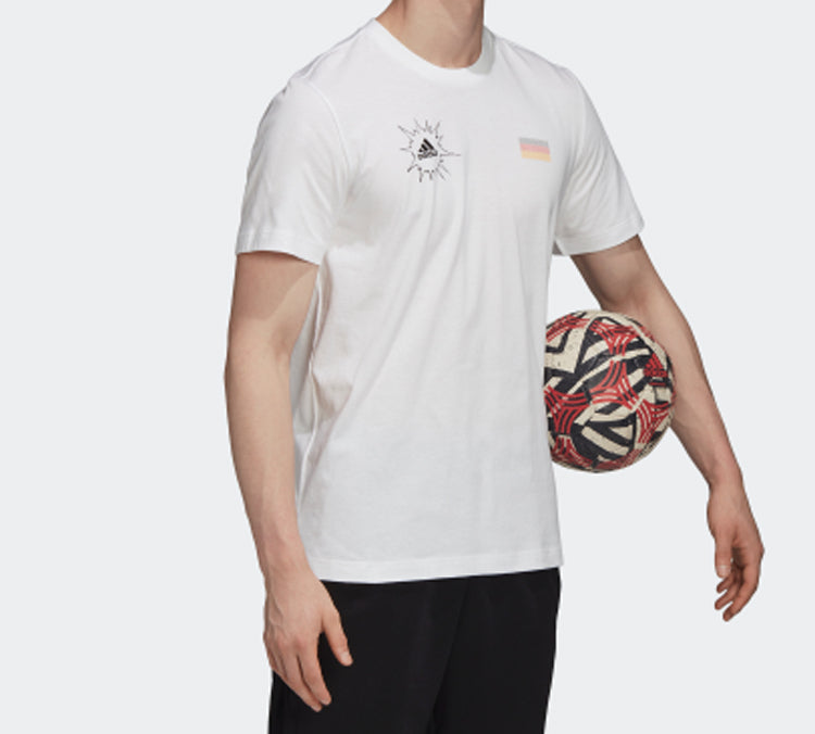 adidas Tsubasa Germany Soccer/Football Short Sleeve White FQ7638