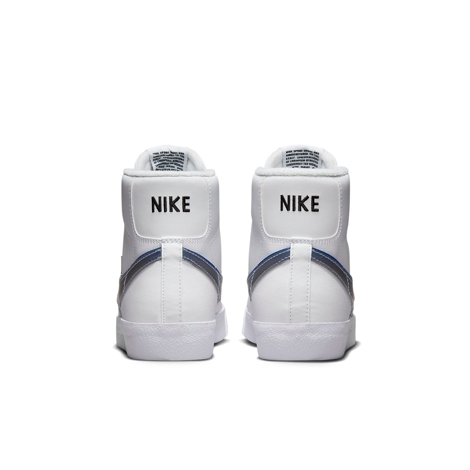 (GS) Nike Blazer Mid Next Nature 'Double Swoosh - White Hyper Royal' FD0690-100
