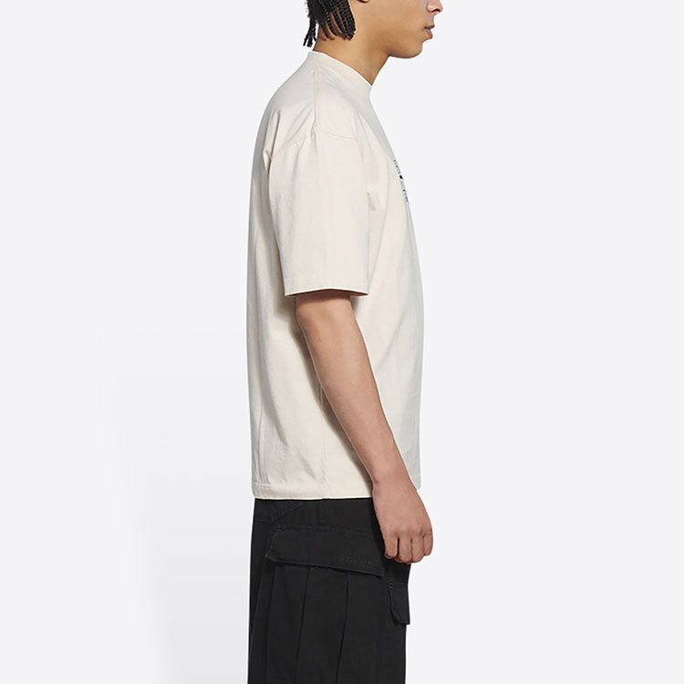 Balenciaga Retail Therapy Medium Fit T-Shirt 'Ivory Black' 612966TLVB19054
